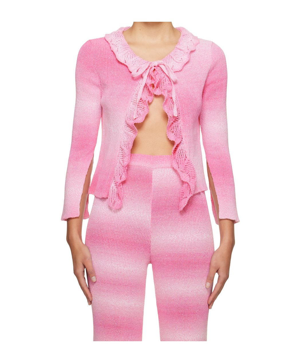 Msgm Ruffle-detail Cardigan