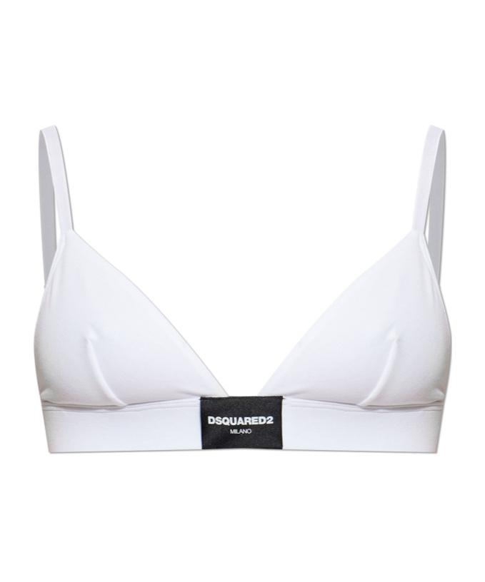 Dsquared2 Logo Bra In White