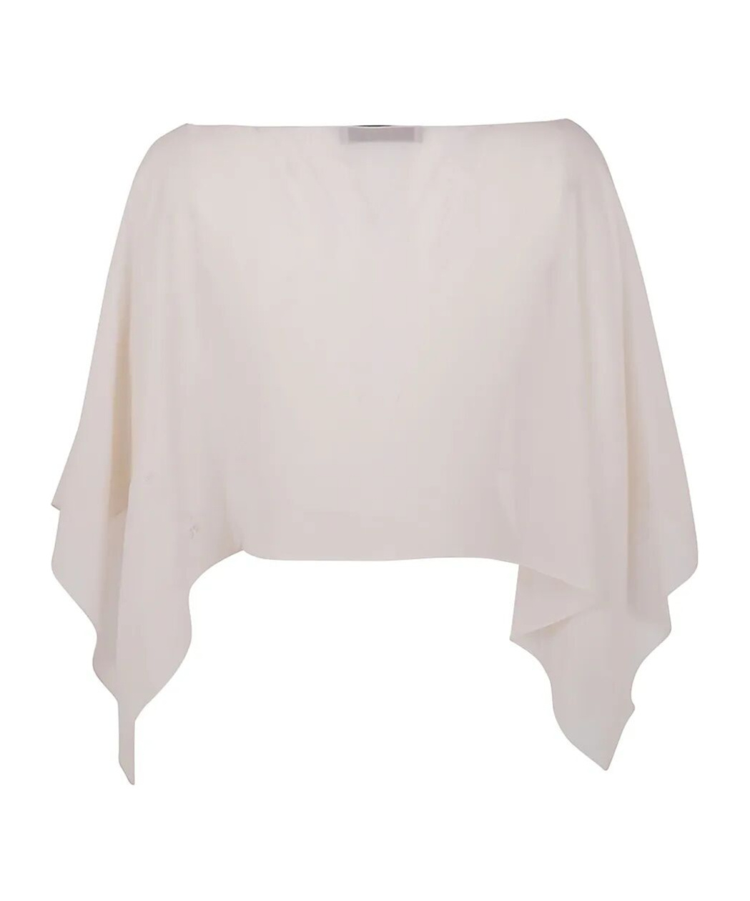 D Exterior Cape-design Blouse In Neutral