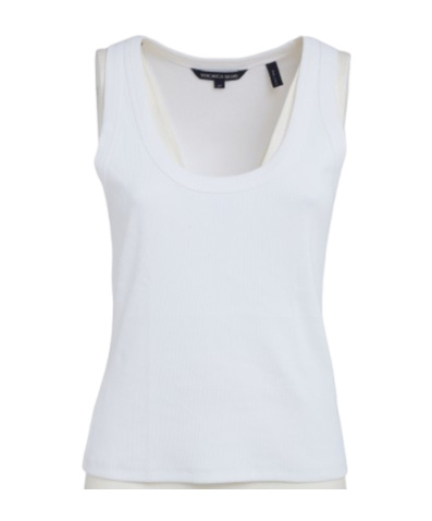 Veronica Beard Crew Neck Vest In White