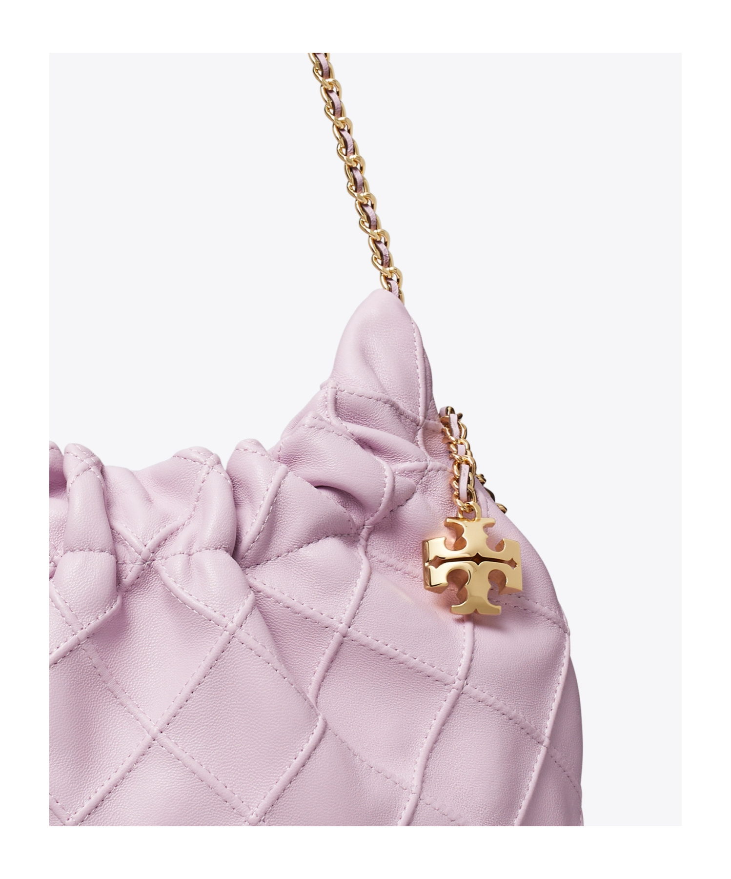 Tory Burch Mini Fleming Soft Hobo Bag In Pink