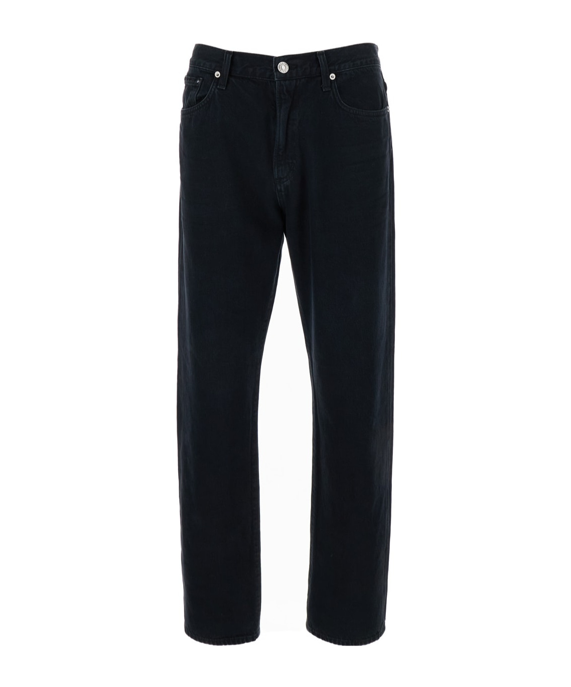 Agolde Straight Leg Jeans Belt Loops In Black