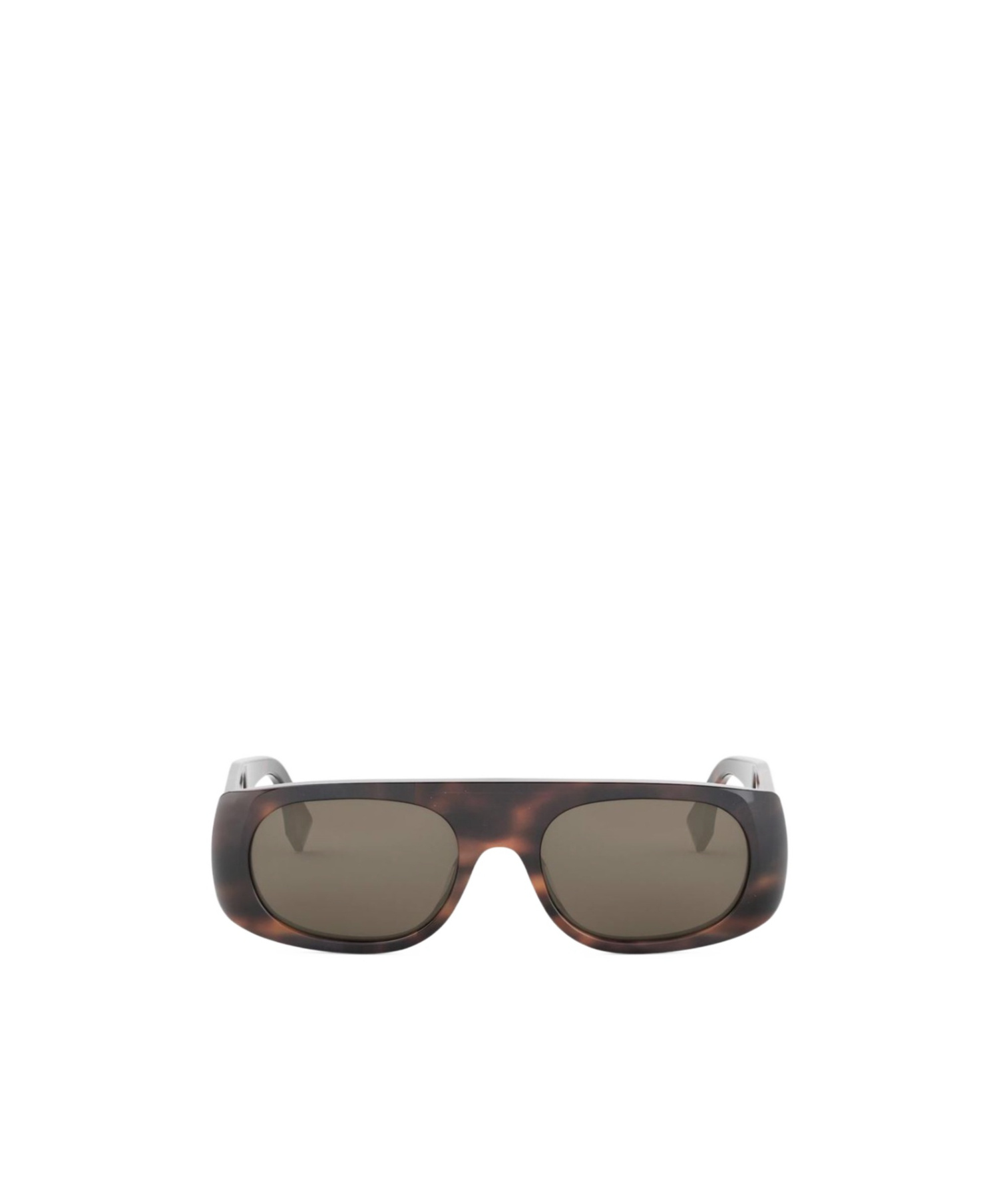 Fendi Geometric Sunglasses In Brown