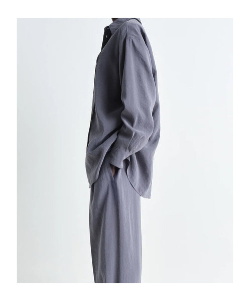 Lemaire Detachable Tie Shirt In Gray