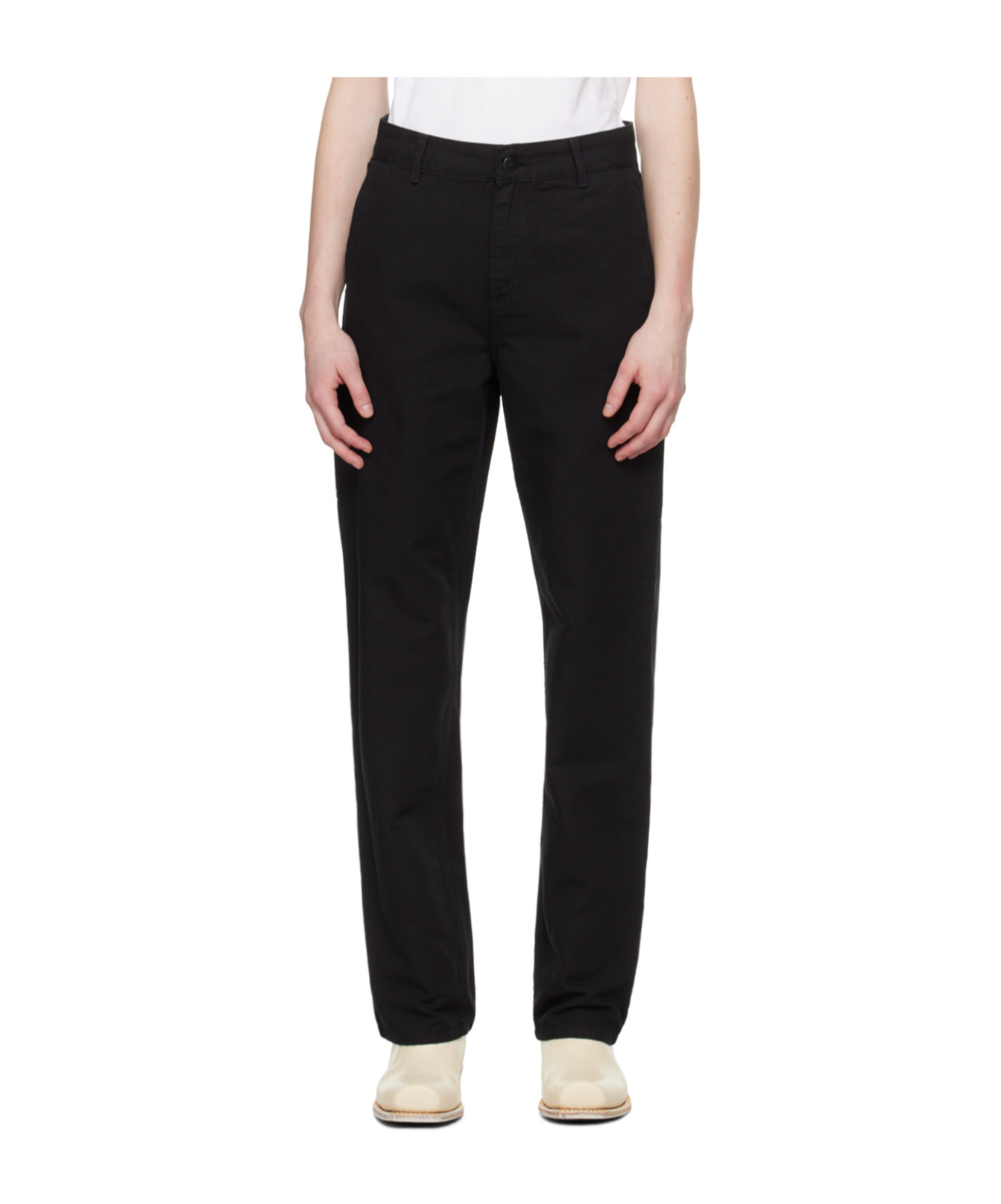 Carhartt Derby High-rise Straight Jeans In Black