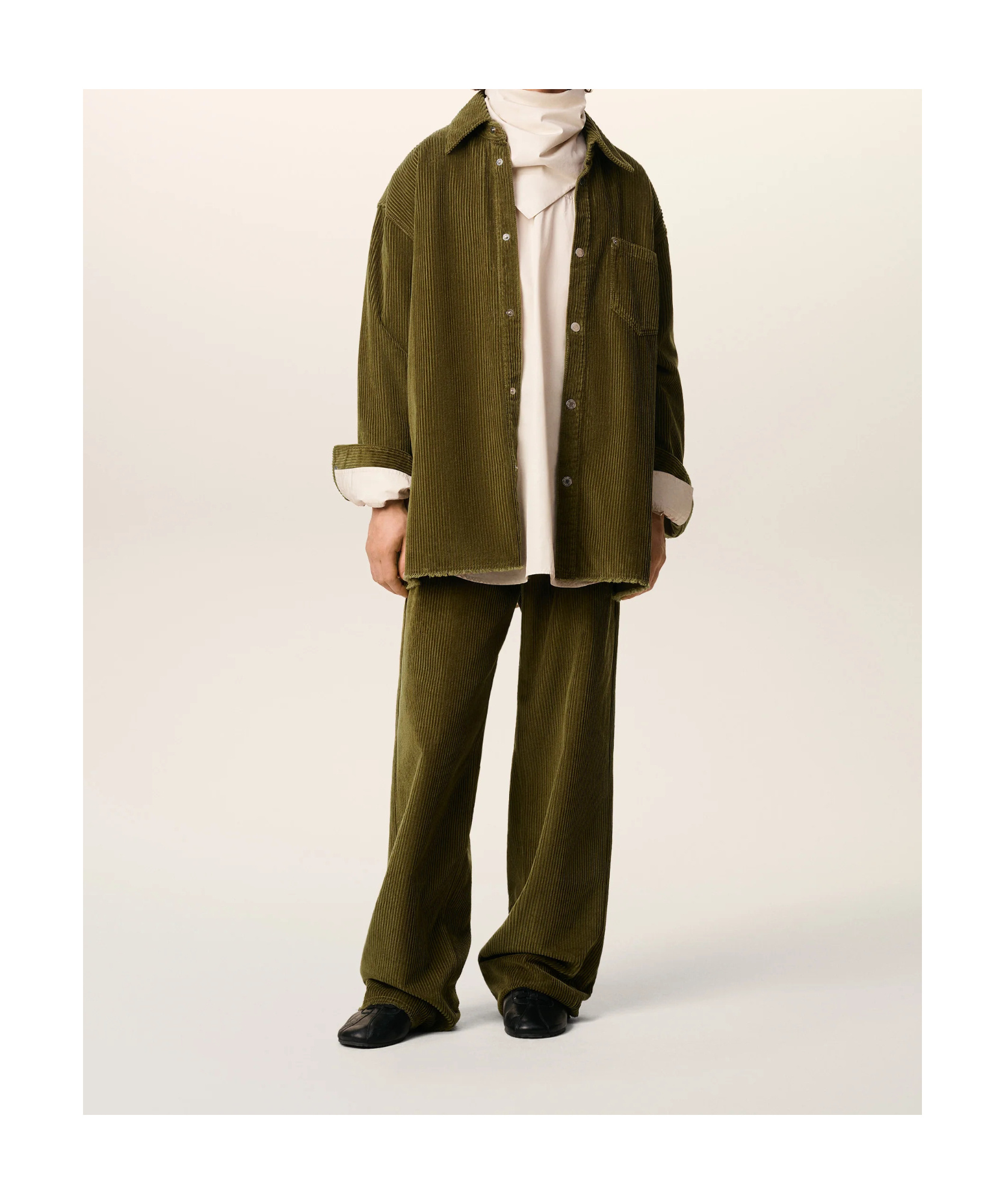 Ami Alexandre Mattiussi Overshirt With Chest Pocket And Long Sleeves In Brown
