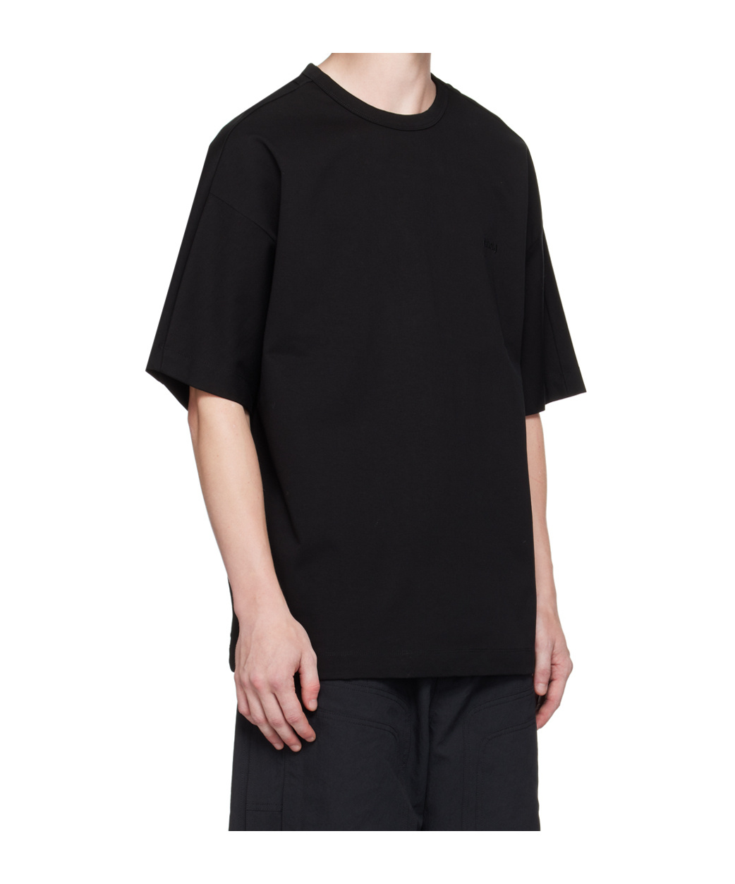 Juunj Embroidered Logo T-shirt In Black