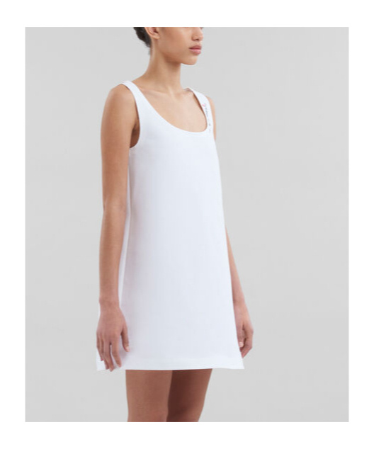 Marni Flared Dress With Hand-embroidered In White