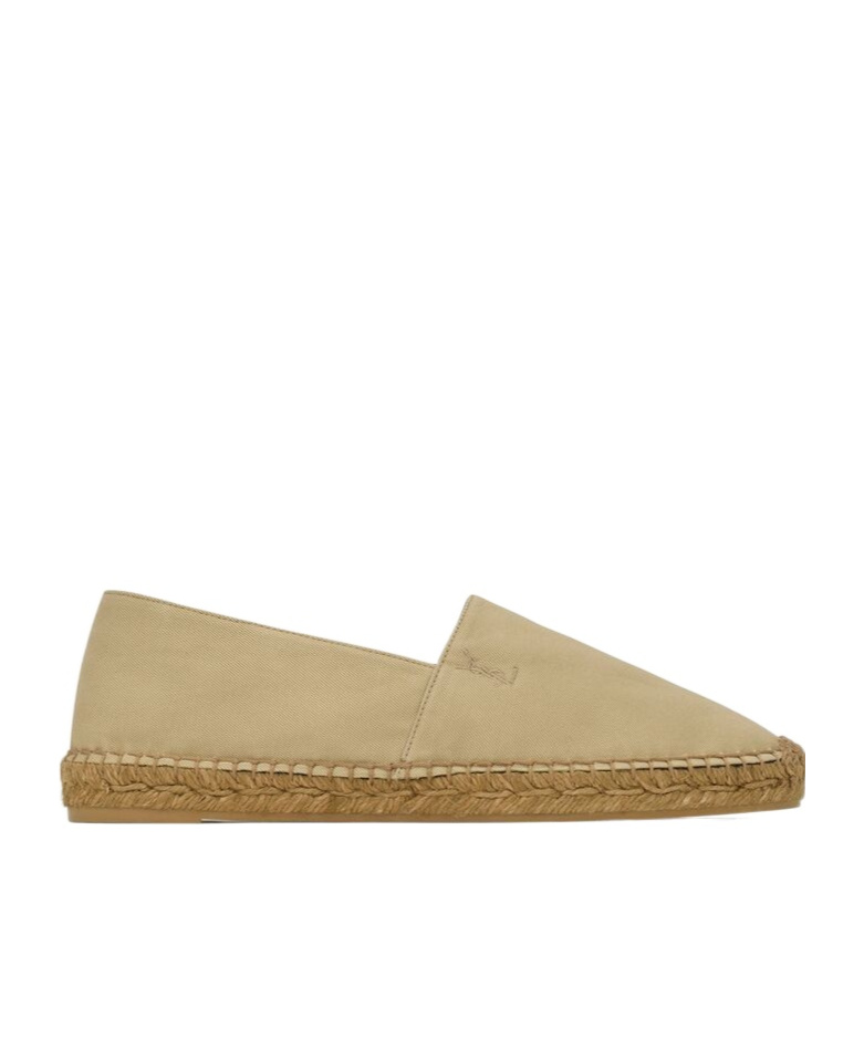 Saint Laurent Espadrilles In Cotton Gabardine In Nude
