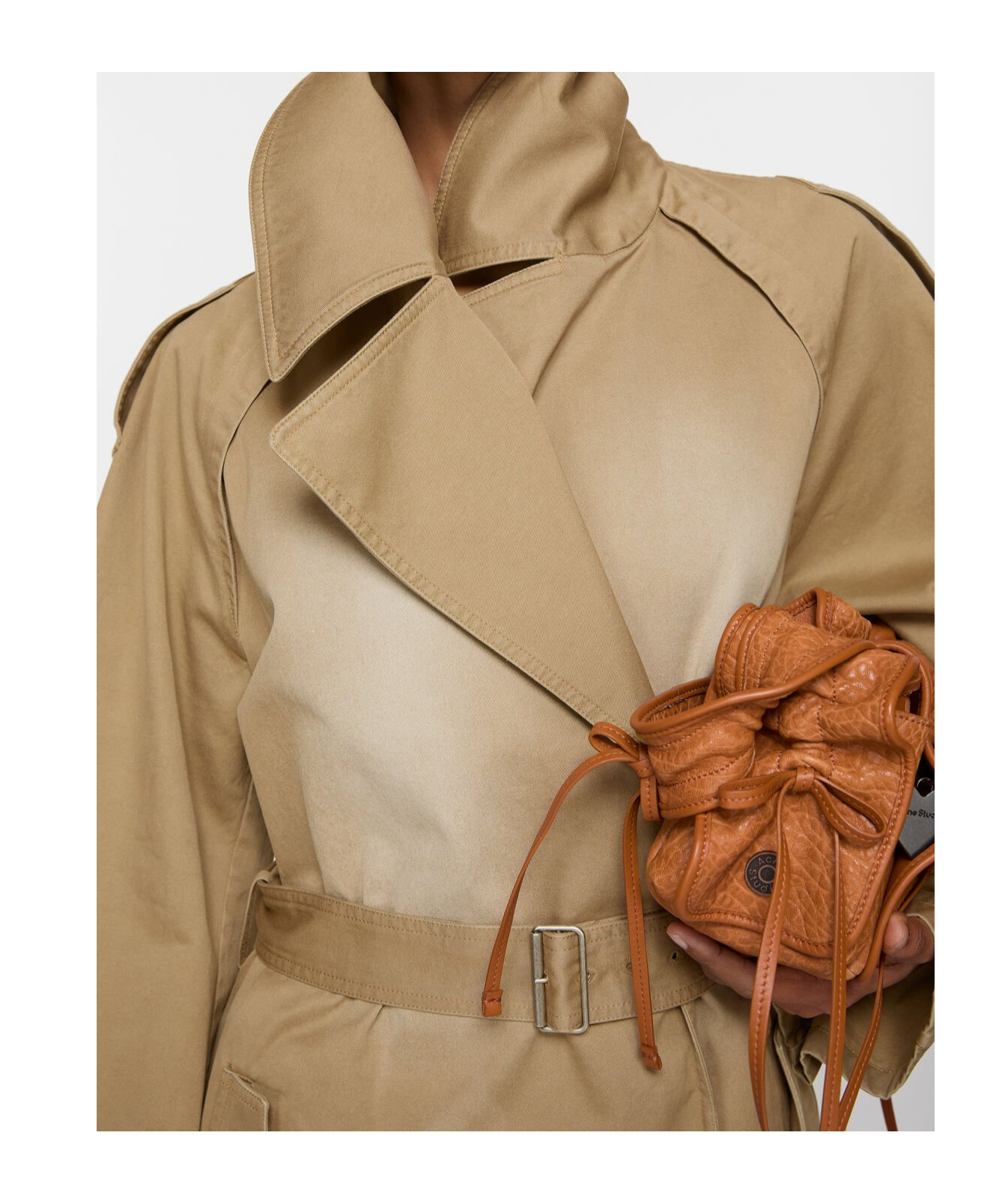 Acne Studios Shoulder Caps. In Nude