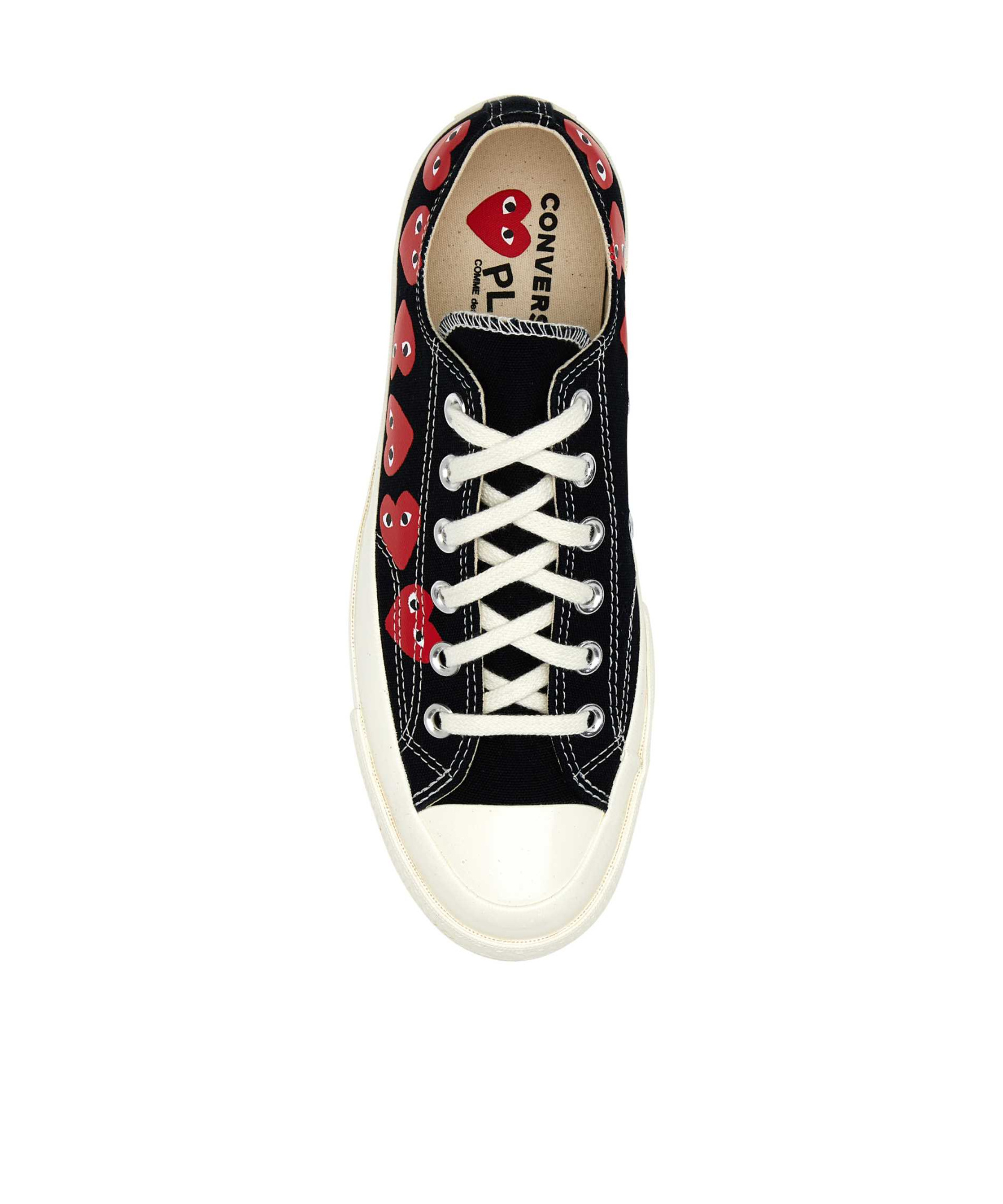 Comme Des Garçons Play X Converse Chuck 70 Multi Heart Sneakers In White
