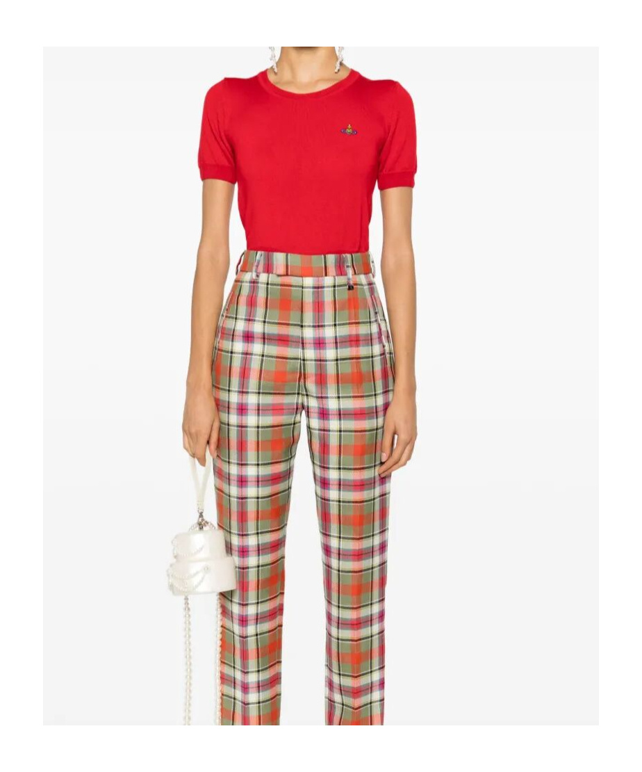 Vivienne Westwood Bea Knitted Short-sleeved Top Clothing In Red