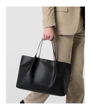 Serapian Double-handle Handbag In Black