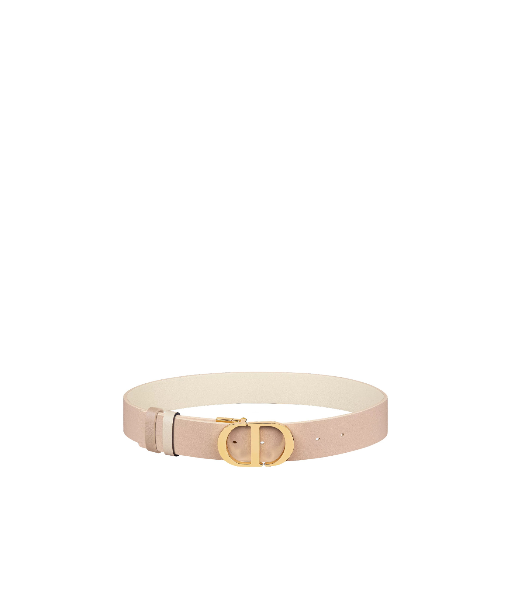 Dior 30 Montaigne Reversible Belt In Nude