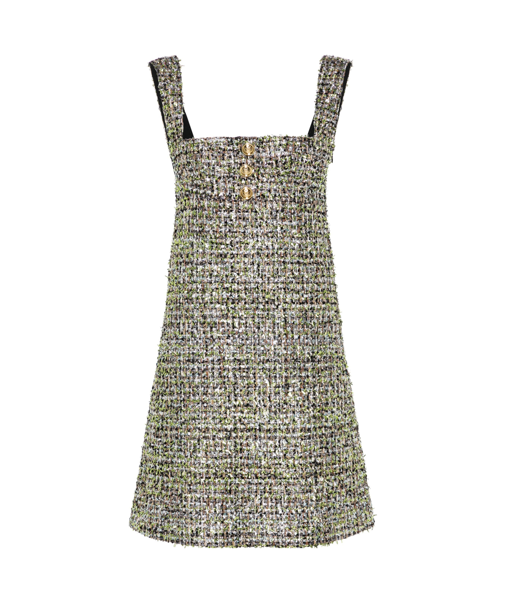 Giambattista Valli Lurex Mini Dress In Gray