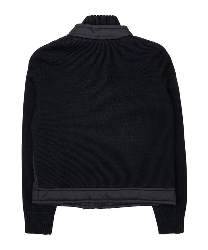 Moncler Long-sleeved Sweater In Black