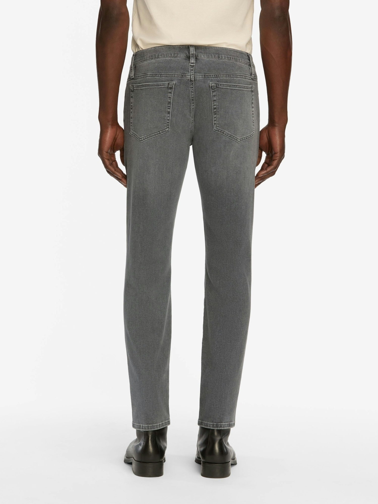Frame Mid-rise Straight-leg Jeans In Black