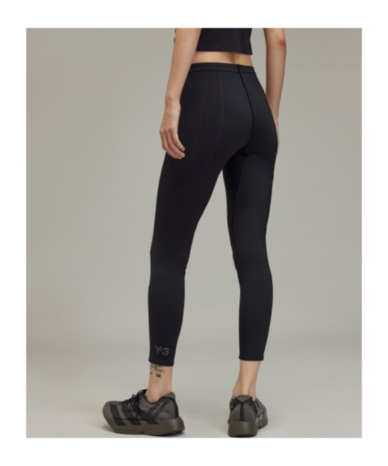 Y-3 Logo-embellished Performance Leggings In Black