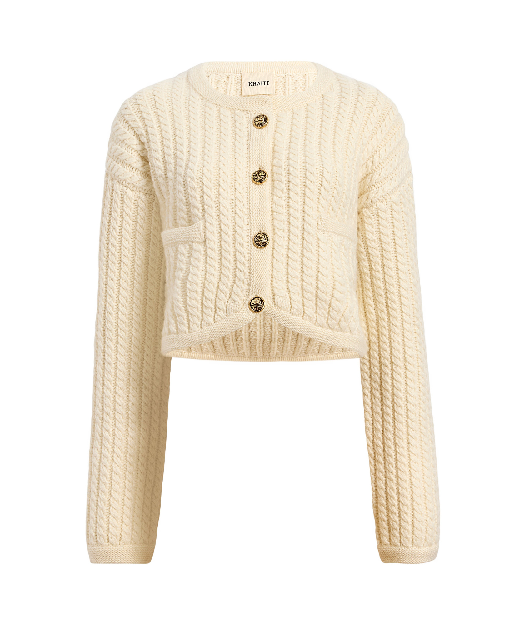Shop Khaite Balser Cardigan In Nude