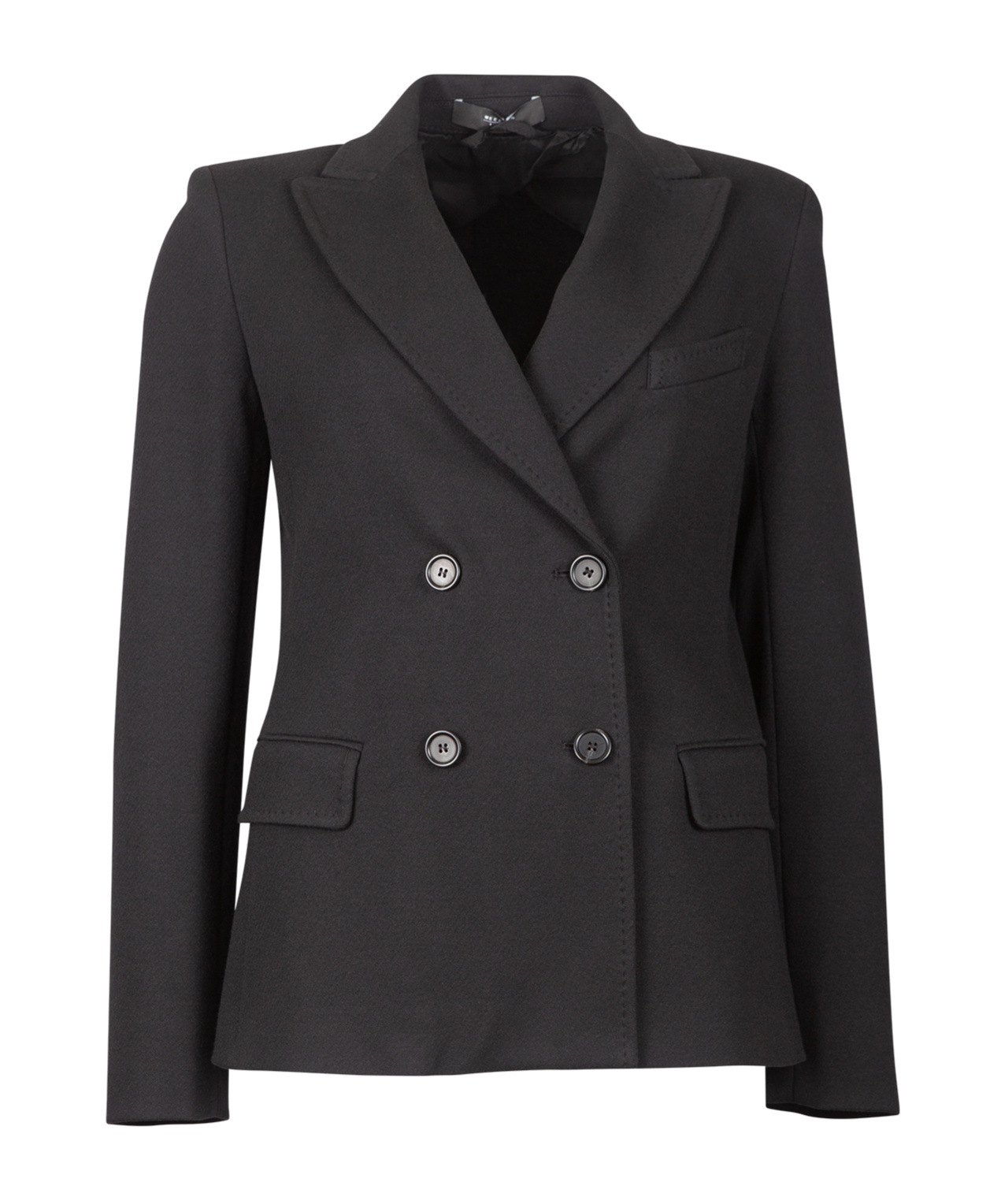 Weekend Max Mara Long-sleeved Suit Coat In Black