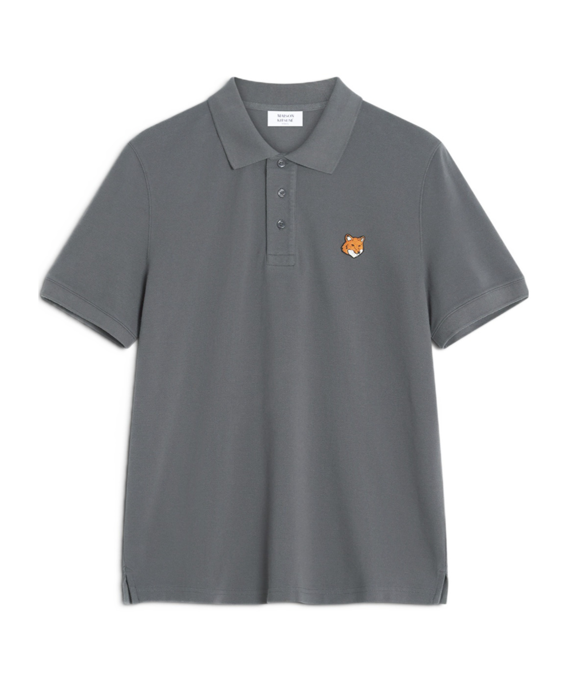 Maison Kitsuné Fox Head Regular Polo In Blue