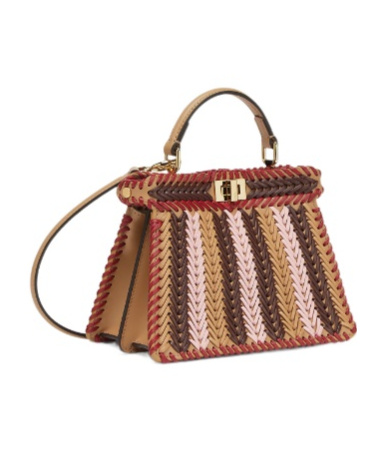 Fendi Peekaboo Iseeu Braided Tote Bag In Multicolor