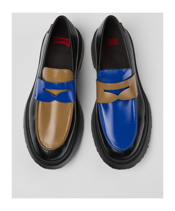 Camper Walden Penny-slot Loafers In Black