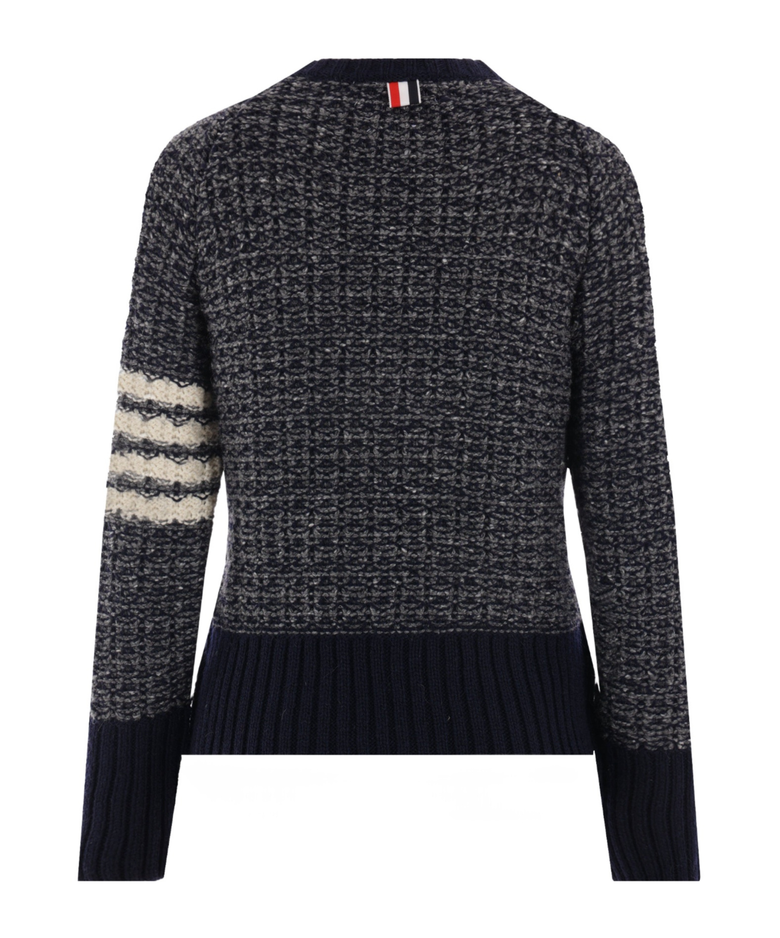 Thom Browne 4-bar Stripe Chunky-knit Jumper In Black