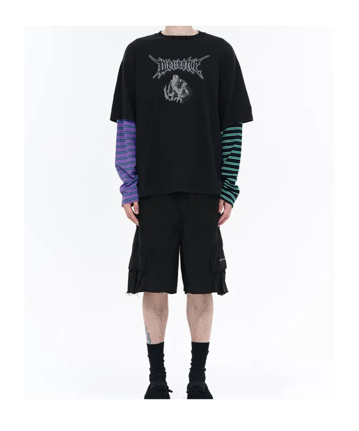 We11 Done Belt-loop Shorts In Black