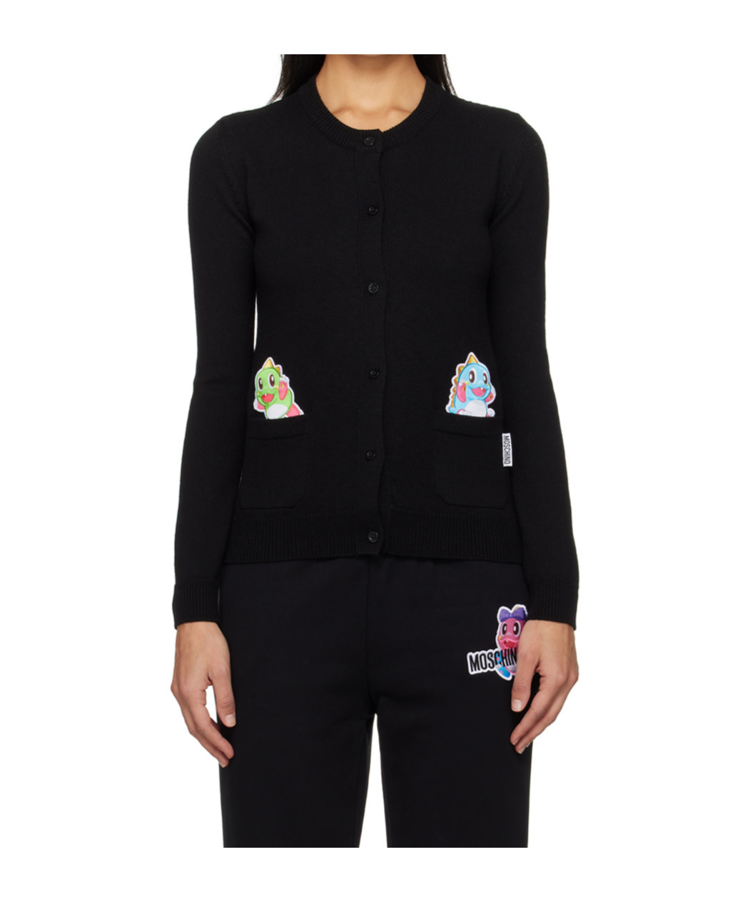 Shop Moschino Cardigan With Patches