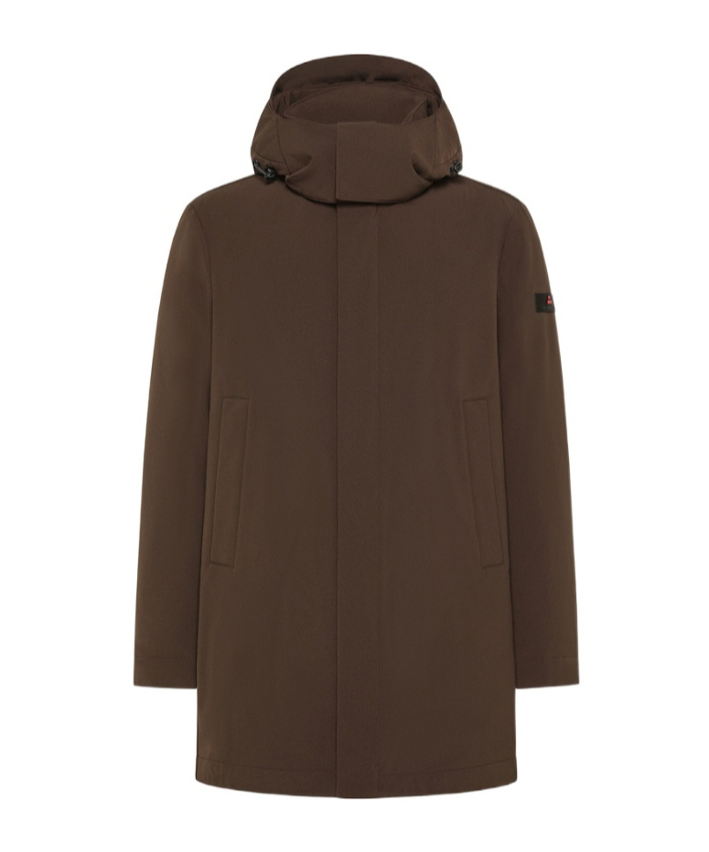 Peuterey Recycled Fabric Performance Coat In Brown