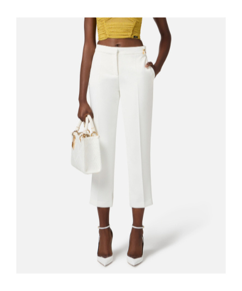 Elisabetta Franchi Pant In White