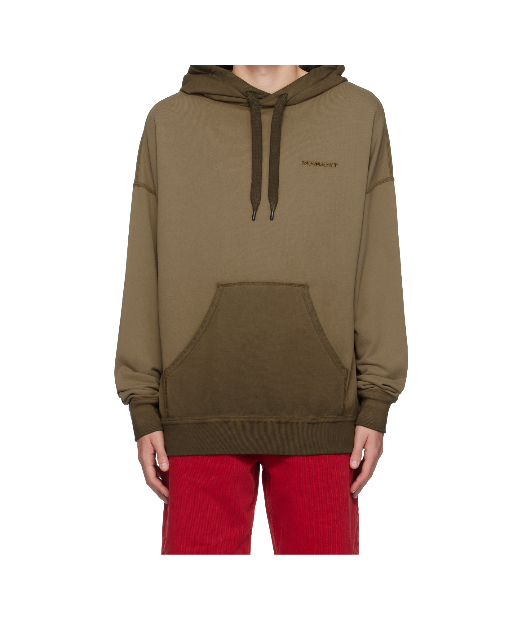 Isabel Marant Khaki Malek Hoodie In Brown