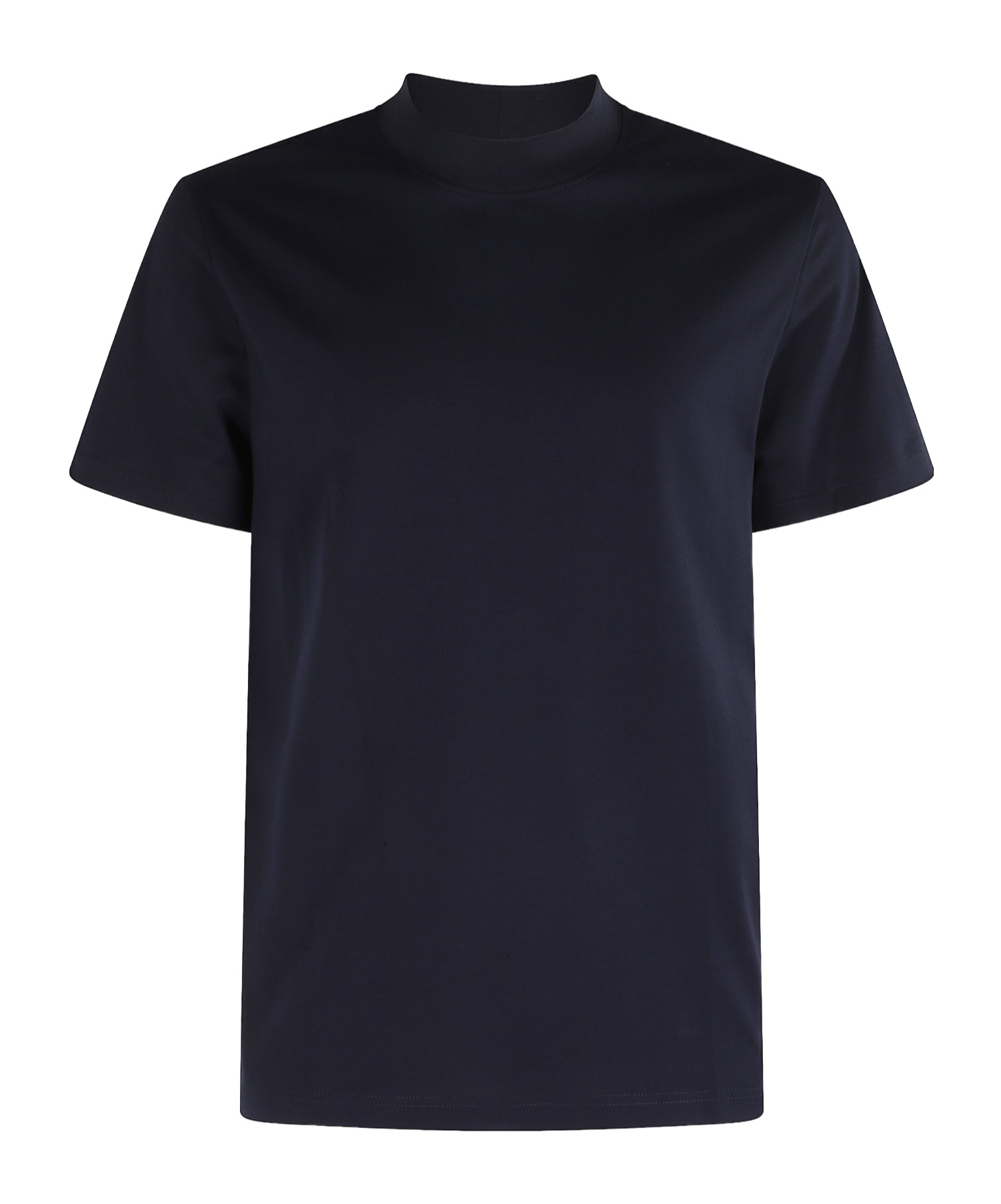 Dondup Mock-neck T-shirt In Black