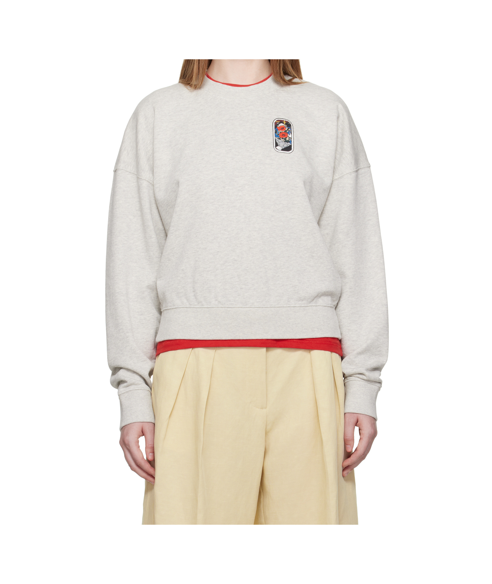 Kenzo Long-sleeved Sweatshirt In White
