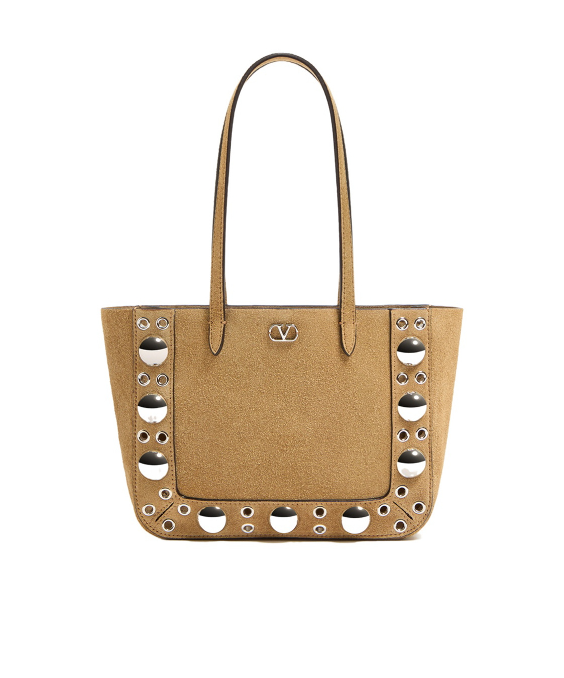 Valentino Mini Suede Bag In Brown