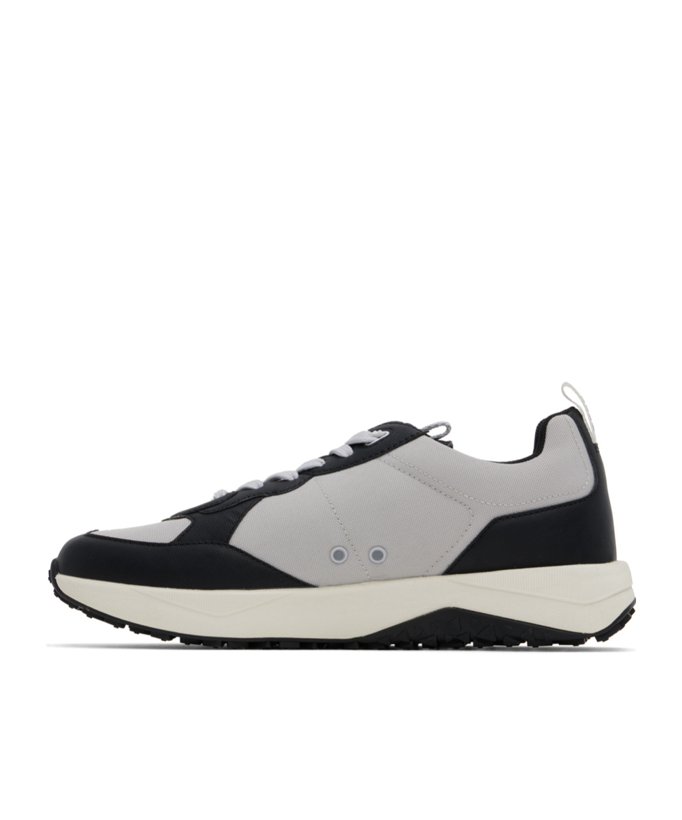 Hugo Boss Gray Mixed-material Sneakers In Gray