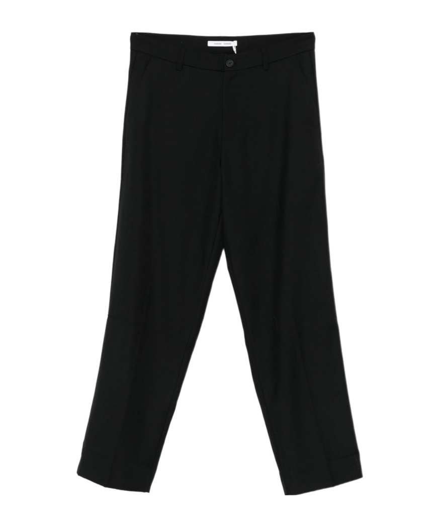 Samsoe & Samsoe Straight-leg Tailored Trousers In Black