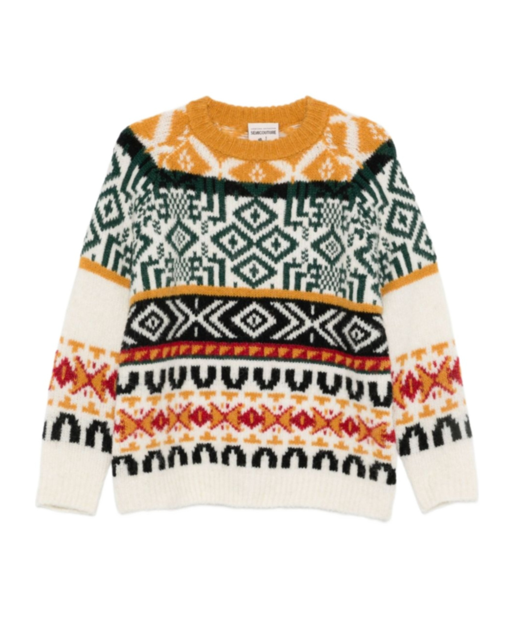 Semicouture Ottavio Wool Blend Jumper In Multi