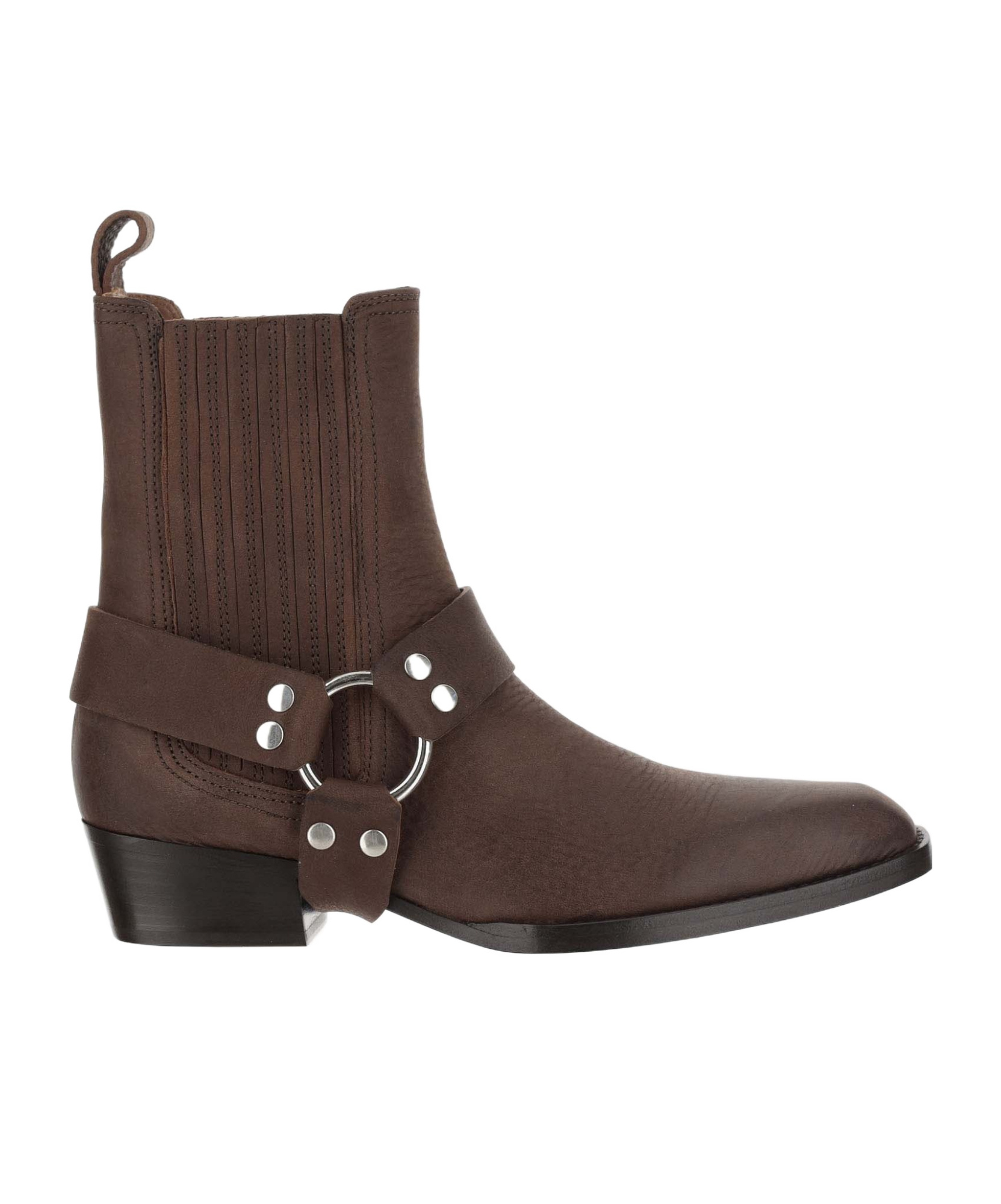 Paris Texas Helena Leather Ankle Boot In Brown