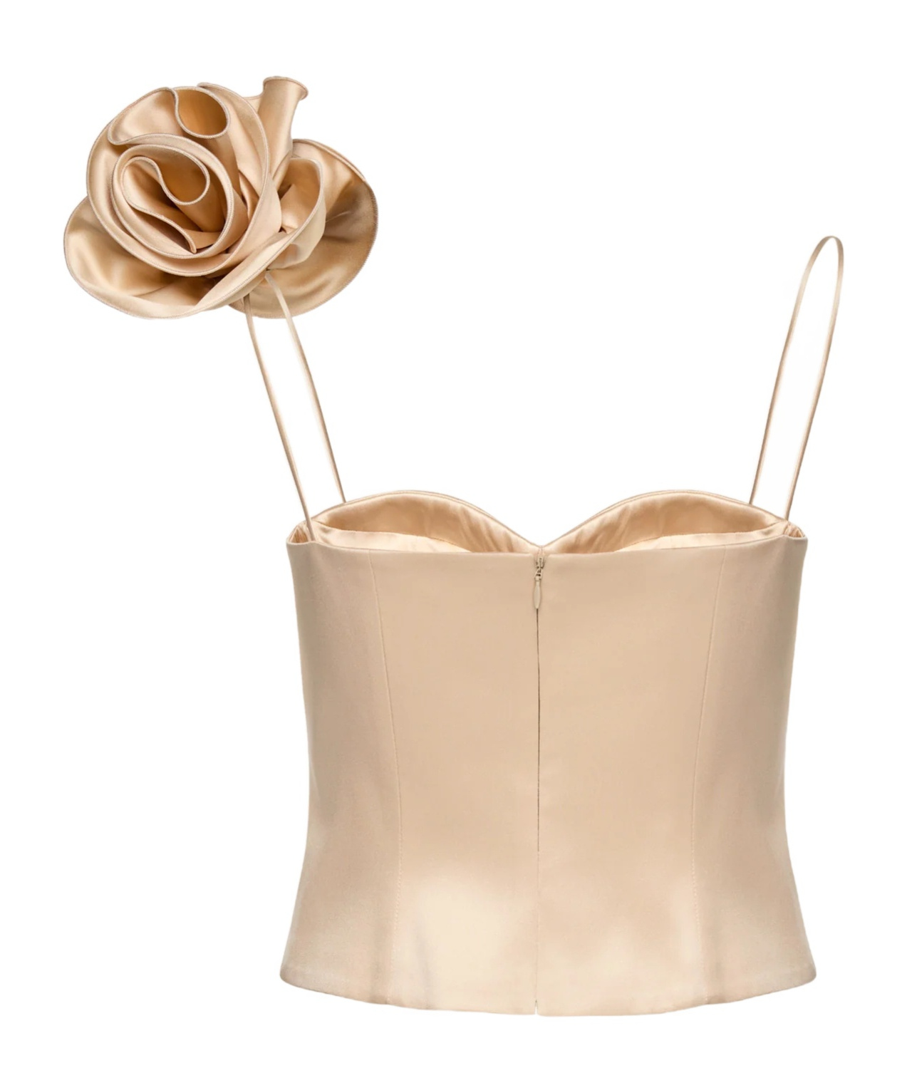 Magda Butrym Flower Appliqué Tank Top In Brown