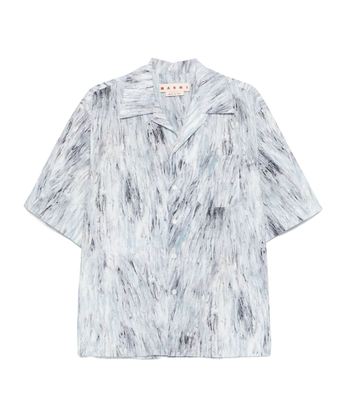 Marni Fuzzy Crayon Shirt In Gray