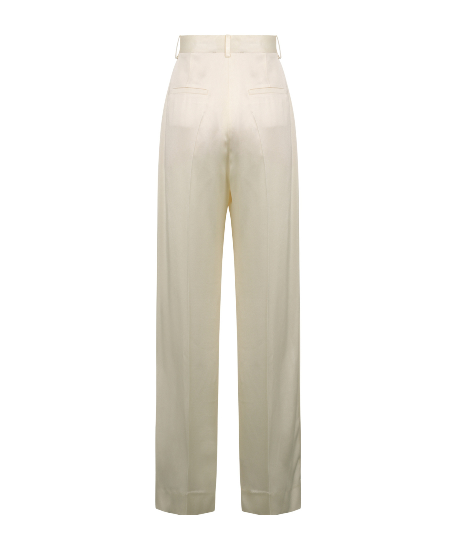 Victoria Beckham Wide-leg Pleated Pants In Neutral