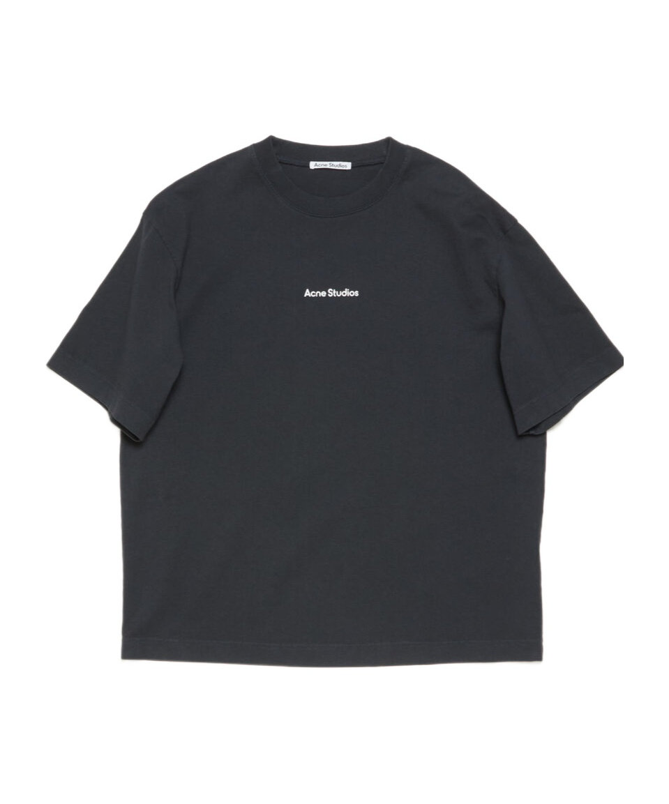 Acne Studios Logo-print Cotton T-shirt In Black