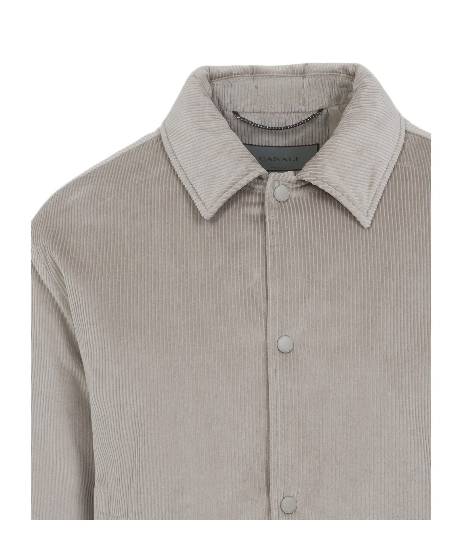 Canali Velvet Bomber In Gray