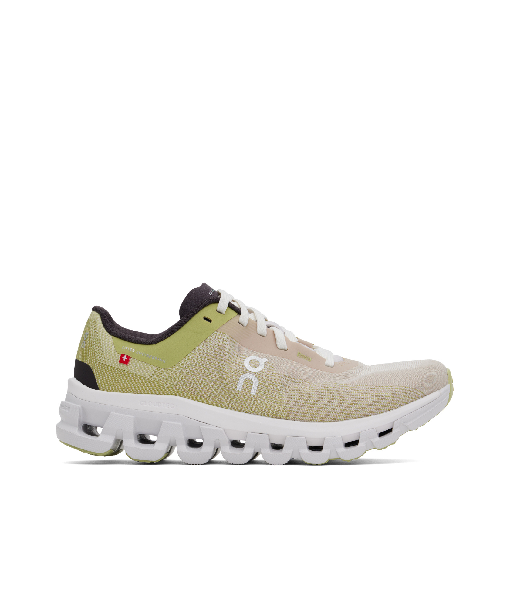 On Running Green Cloudflow 4 Running Sneakers In Multicolor