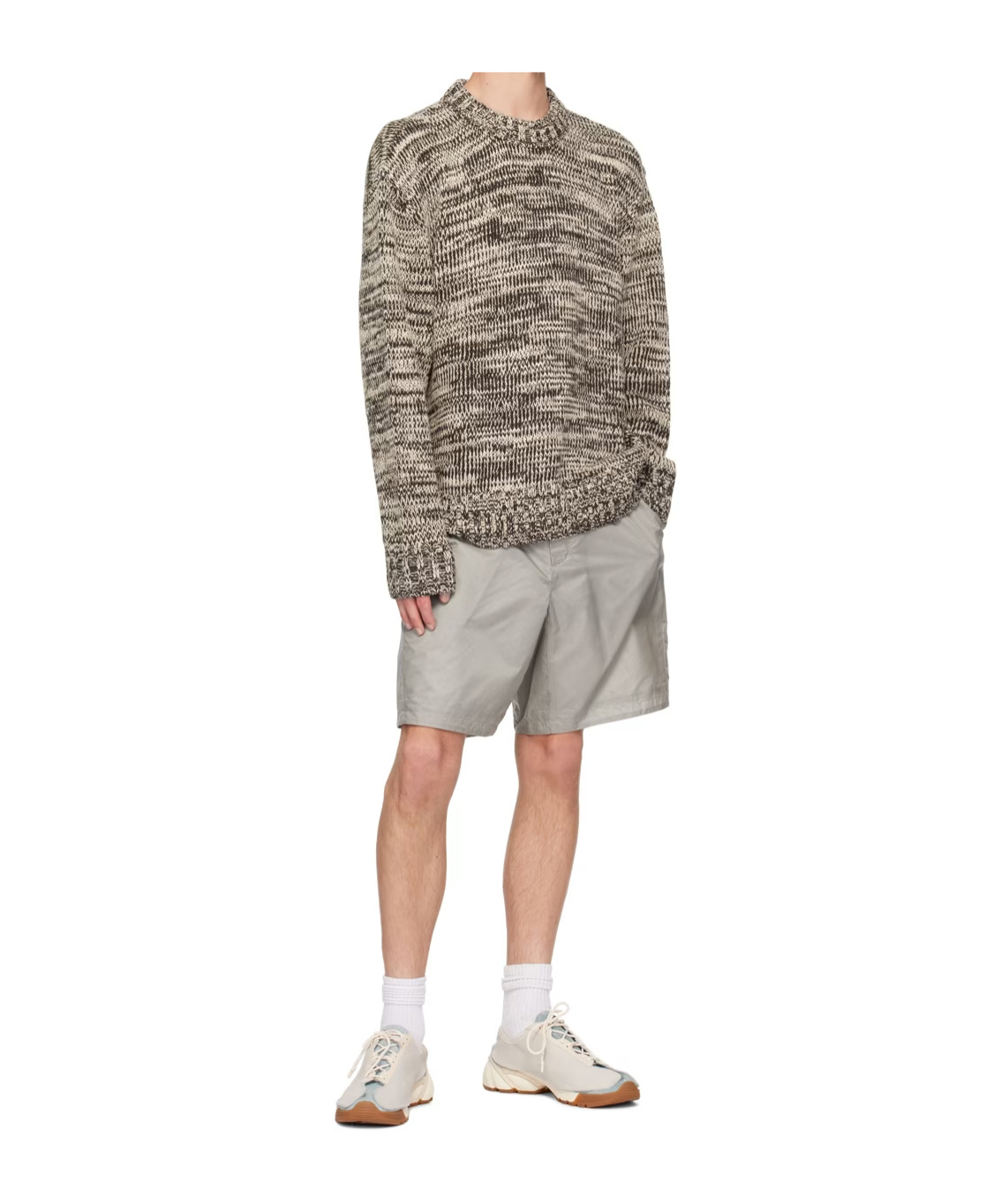 Norse Projects Rib Round-neck Sweater In Nude
