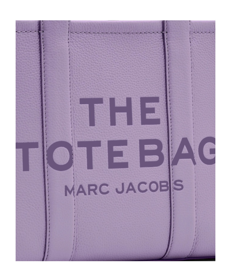 Marc Jacobs Grained Leather Texture Tote Bag In Purple