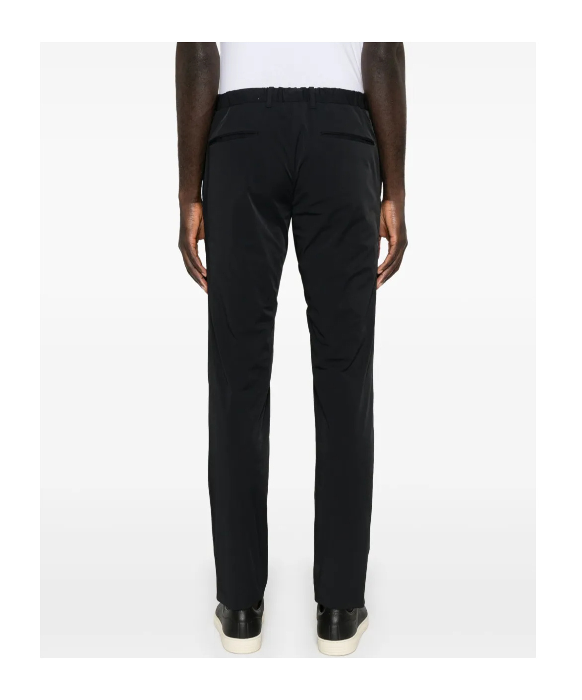 Incotex Tapered Tailored Trousers In Black