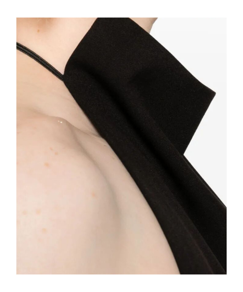 Federico Cina Halterneck Blouse In Black